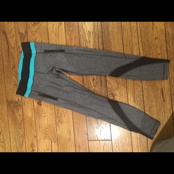 lululemon athletica Pants - Lululemon gray leggings with side zipper